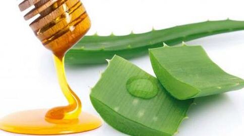 O mel e o aloe axudan a xestionar os síntomas da osteocondrose